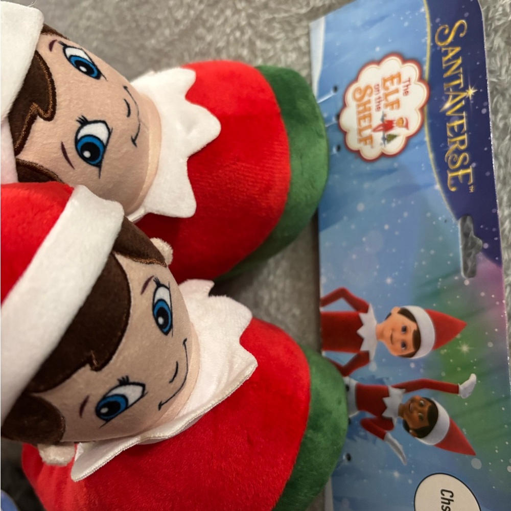 Santaverse Elf on the Shelf Kids Slippers - Red and Green
